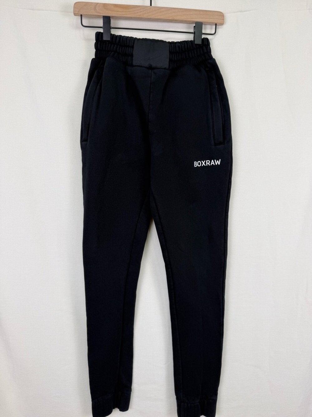 BOXRAW Johnson Fleece Training Jogger Sweatpants Black Athletic XS Extra Small